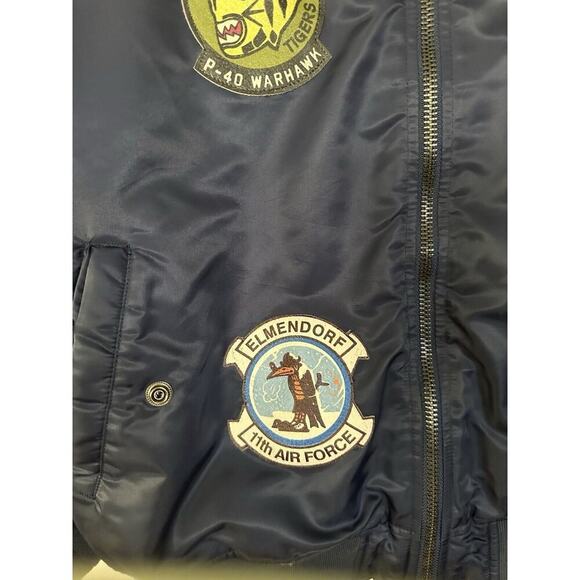 Vintage Neo Wows Jacket Men’s size L Navy with Patches - Picture 14 of 16